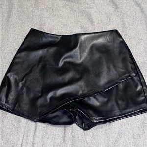 Leather Skort